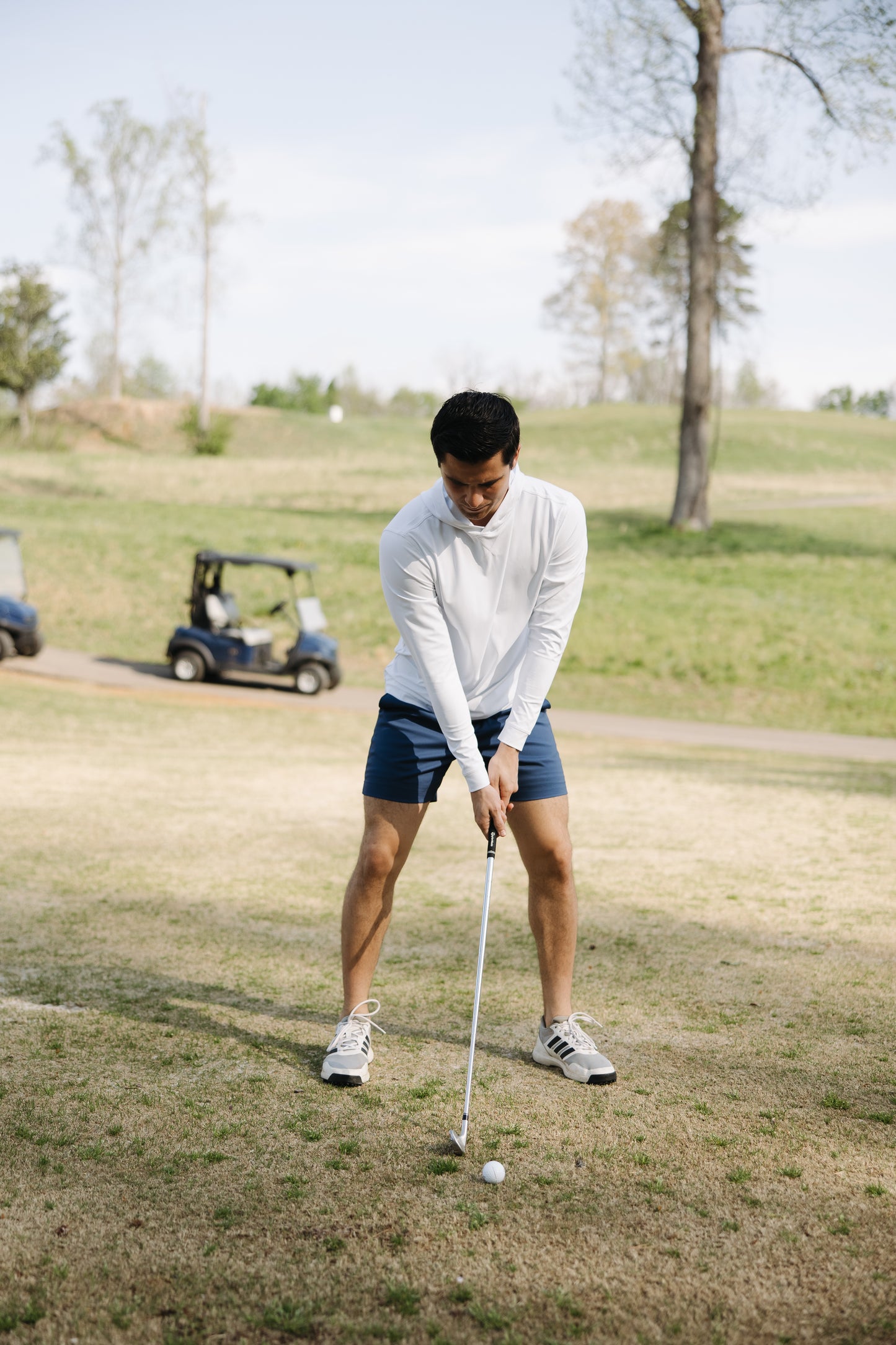White Golf Hoodie