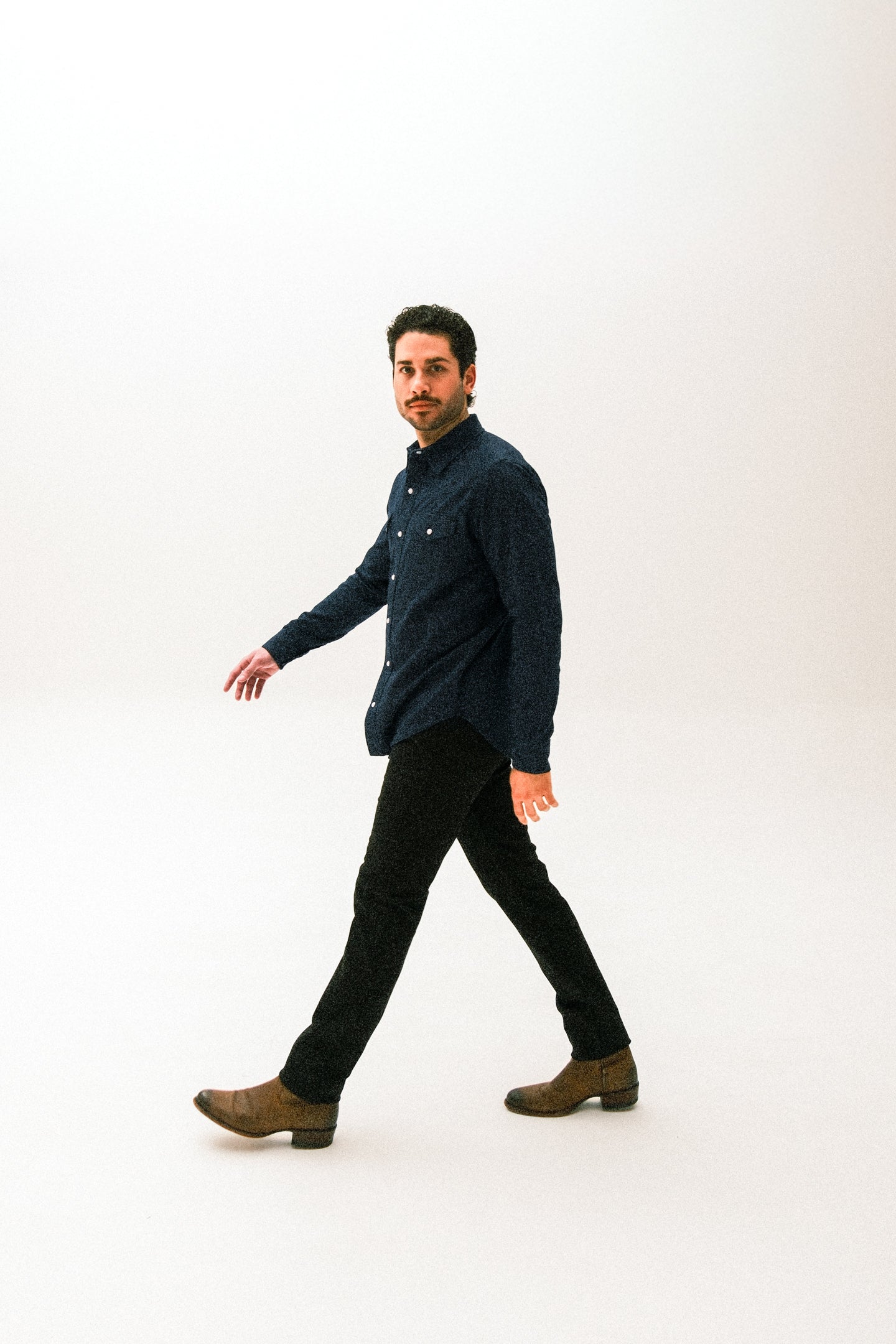 Wild West Dark Wash Denim Shirt