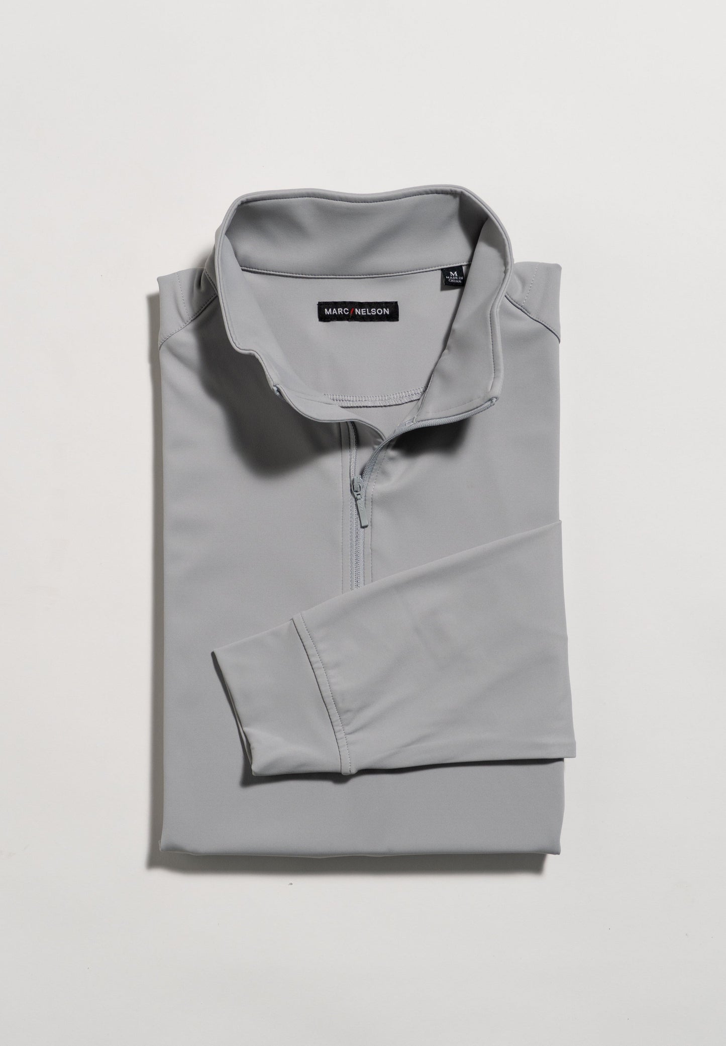 Performance Quarter Zip Light Gray