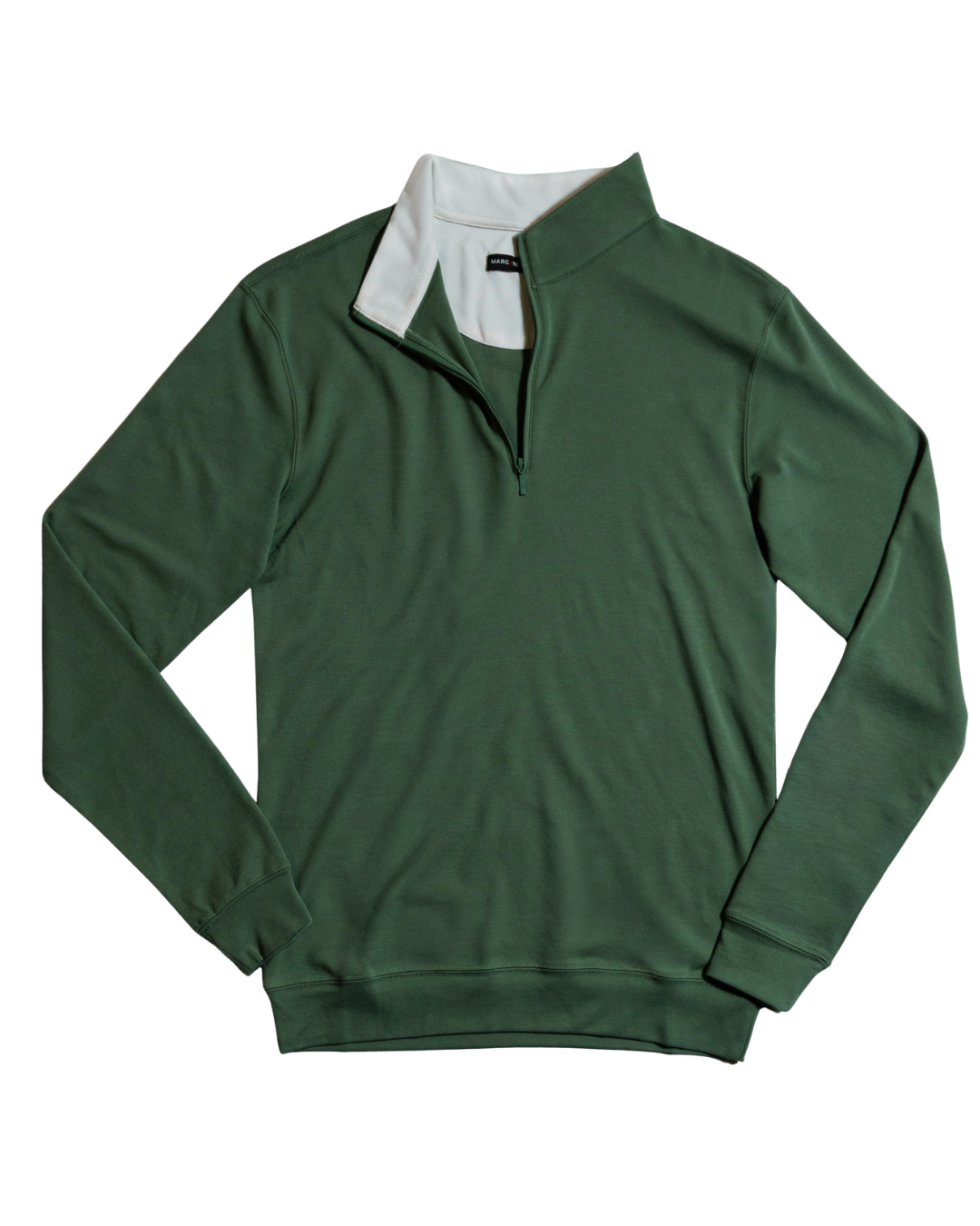 Green Pique Classic Quarter Zip