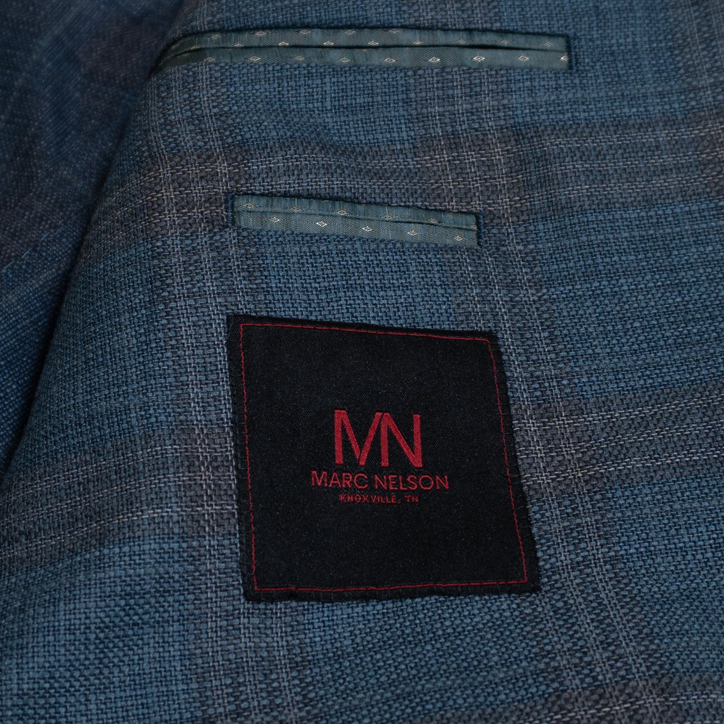 Marc Nelson Green / Gray Plaid Spring Blazer