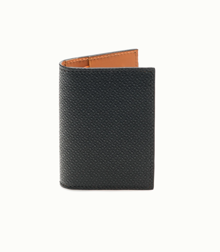 Magnanni Cardfold in Black Leather