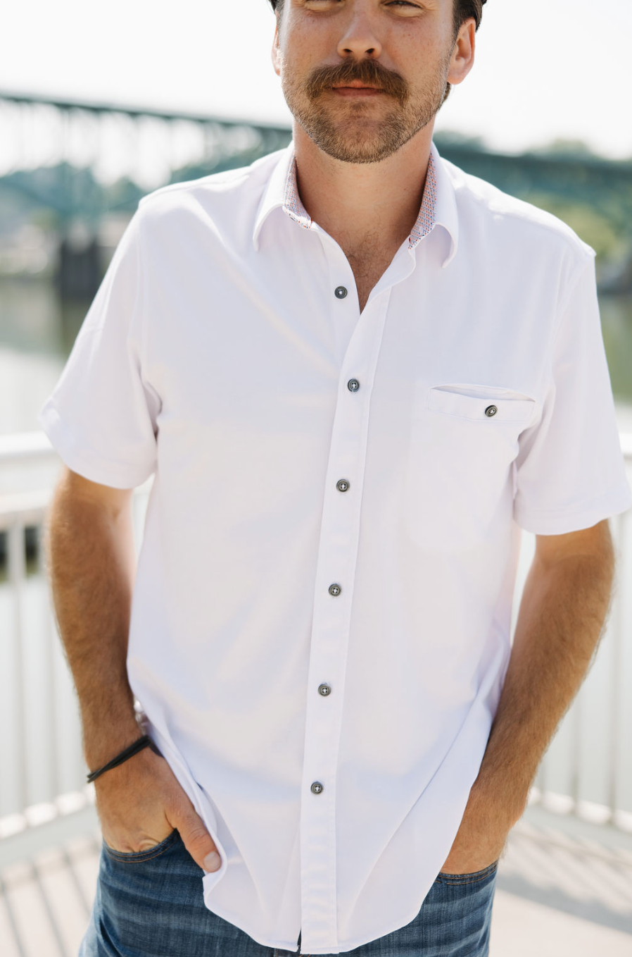 The Everyday Knit Short Sleeve White