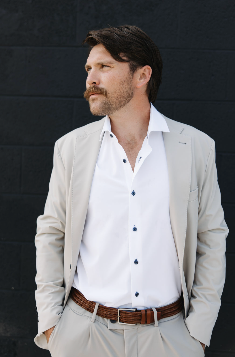 Marc Nelson Sport Shirt White