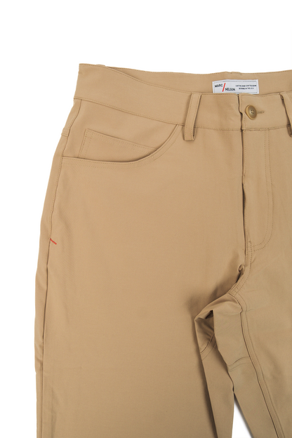 Close up photo of Front side of Khaki golf pants 