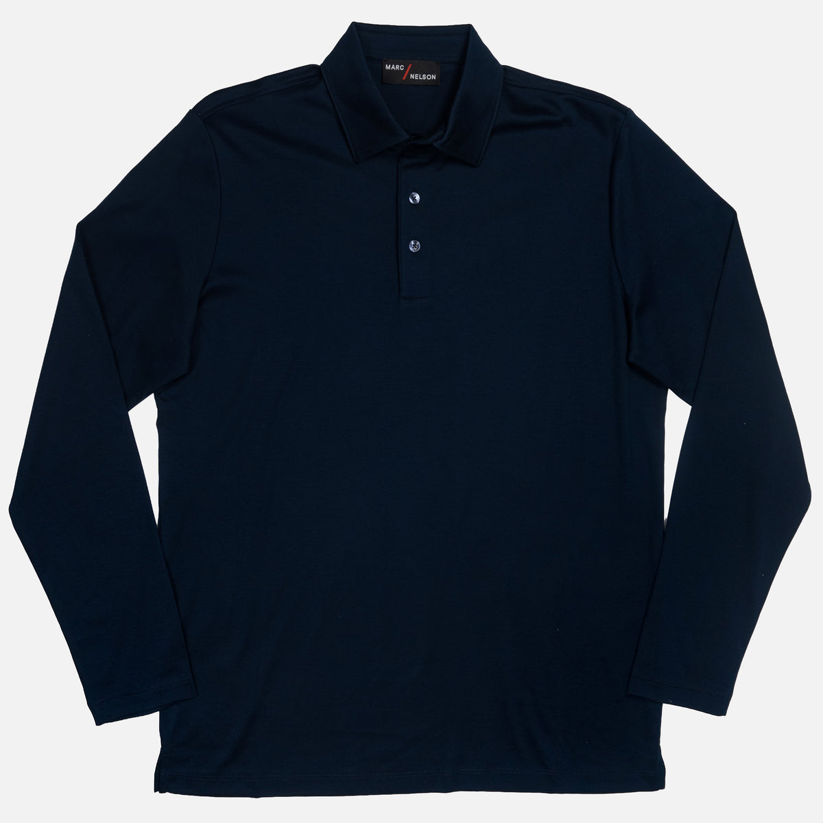 The JFK Long Sleeve Polo - Navy