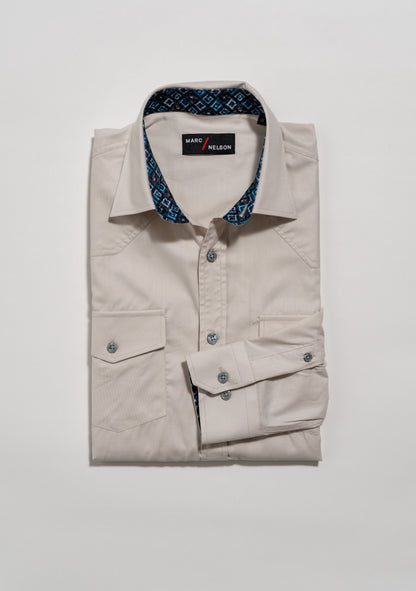 Tencel Western Shell Button Shirt