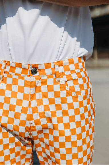 The George Hybrid Pant UT Checkerboard| Marc Nelson Denim