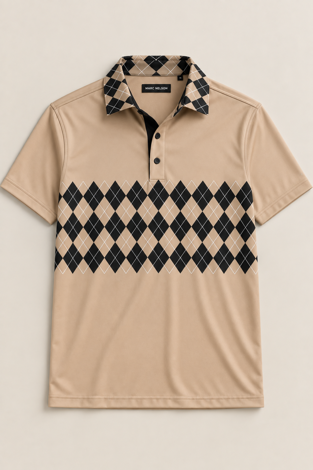Dark Argyle Golf Polo