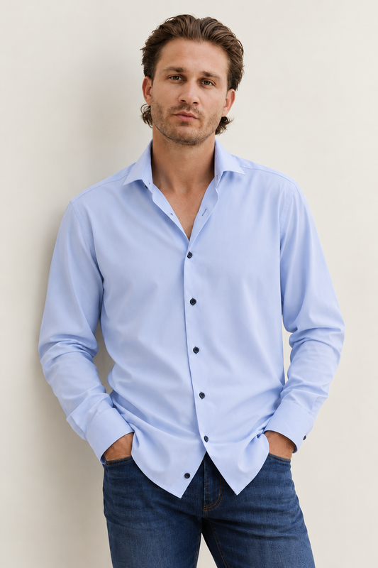 Marc Nelson Sport Shirt Light Blue