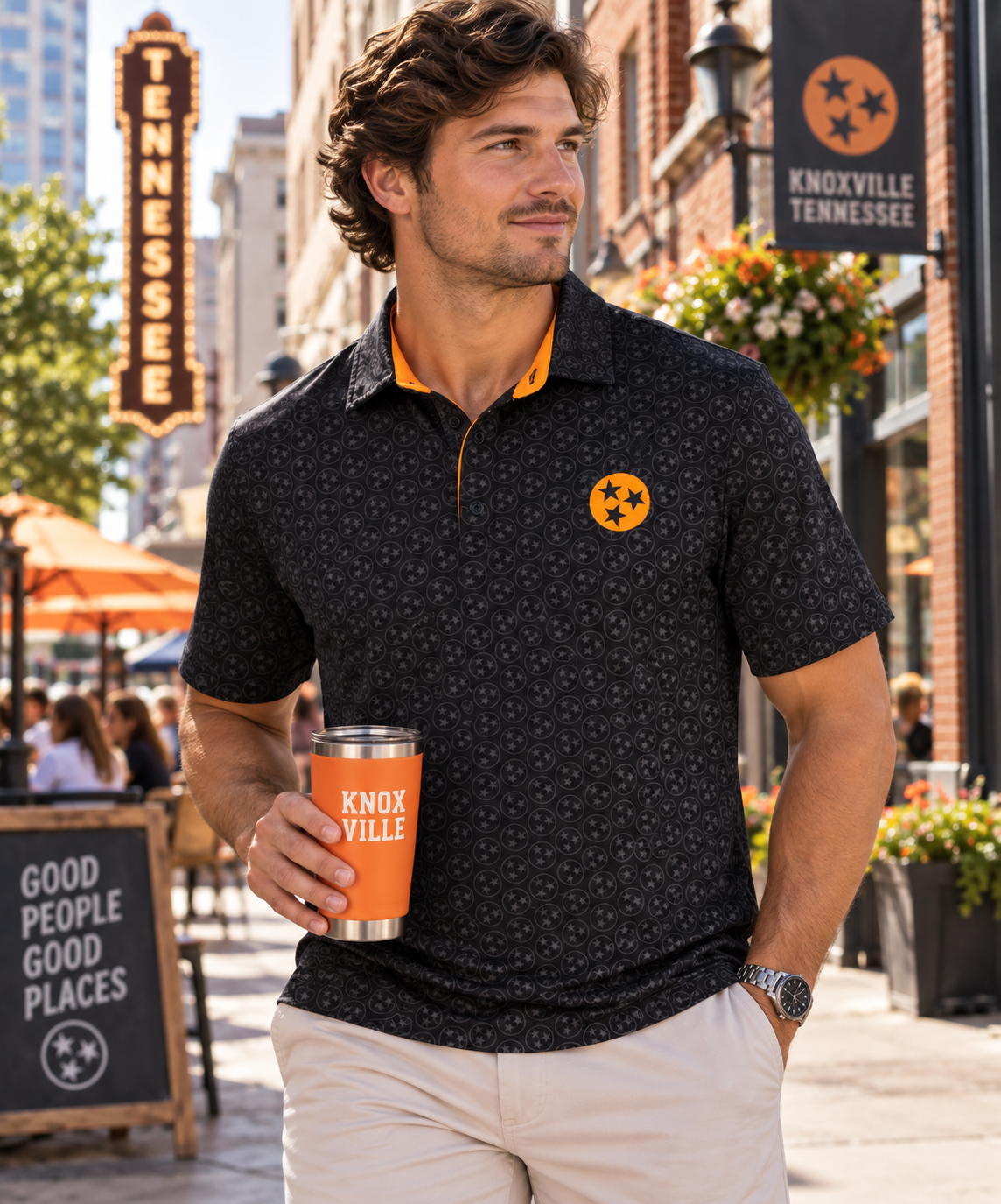 Tennessee Tri Star Performance Polo