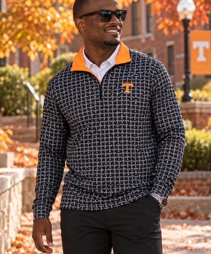 UT Black Tossed T's Quarter Zip