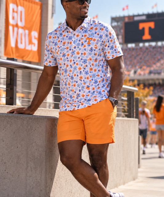 The George Hybrid Short 7" Orange