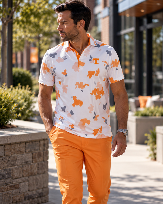 UT Splash Print Golf Polo