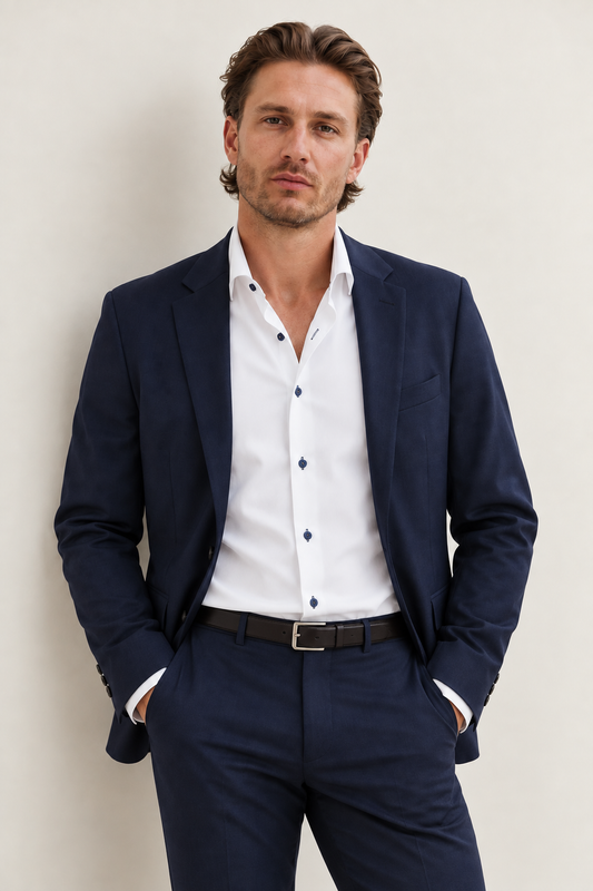 Marc Nelson Sport Shirt White
