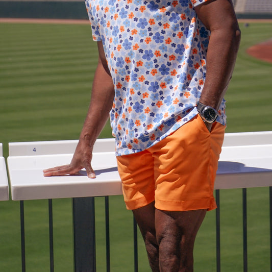 The George Hybrid Short 7" Orange