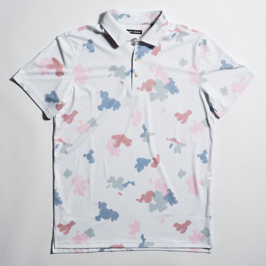 Spring Splash Print Golf Polo