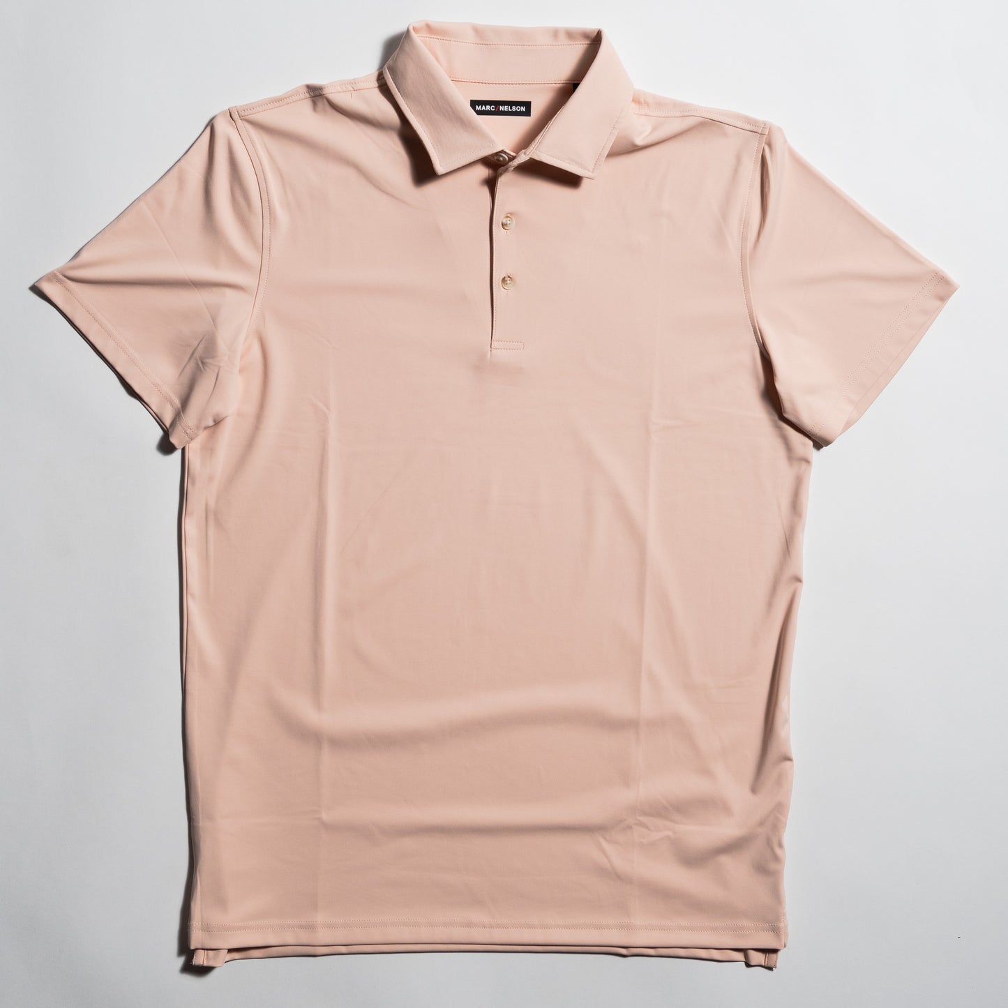 Peach Solid Golf Polo