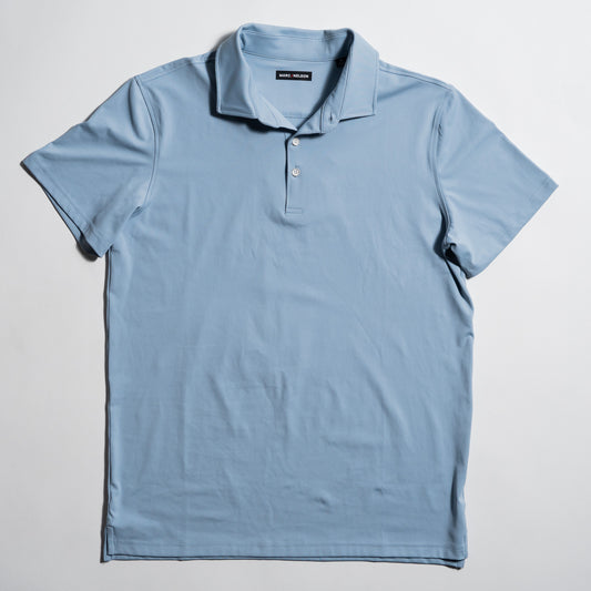 Blue Fog Solid Golf Polo