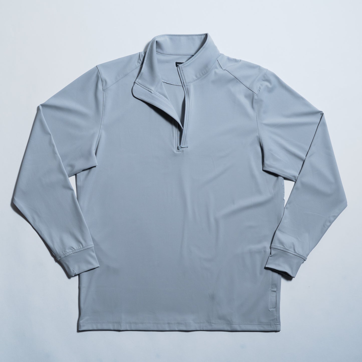 Performance Quarter Zip Light Gray