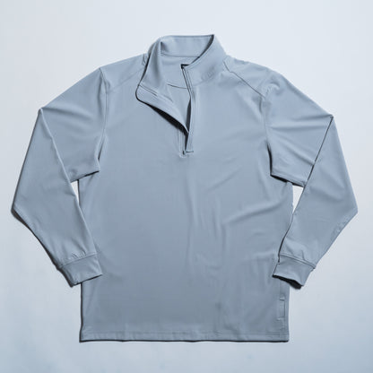 Performance Quarter Zip Light Gray