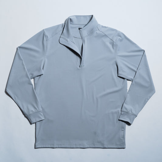 Performance Quarter Zip Light Gray