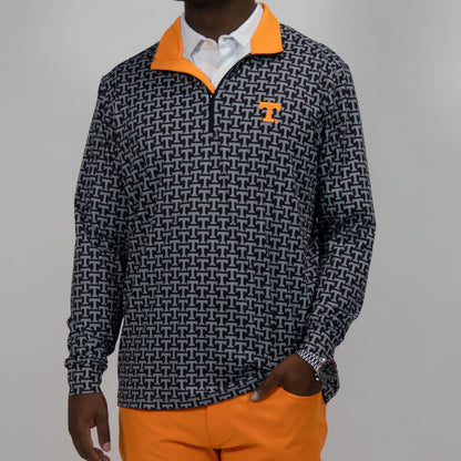 UT Black Tossed T's Quarter Zip