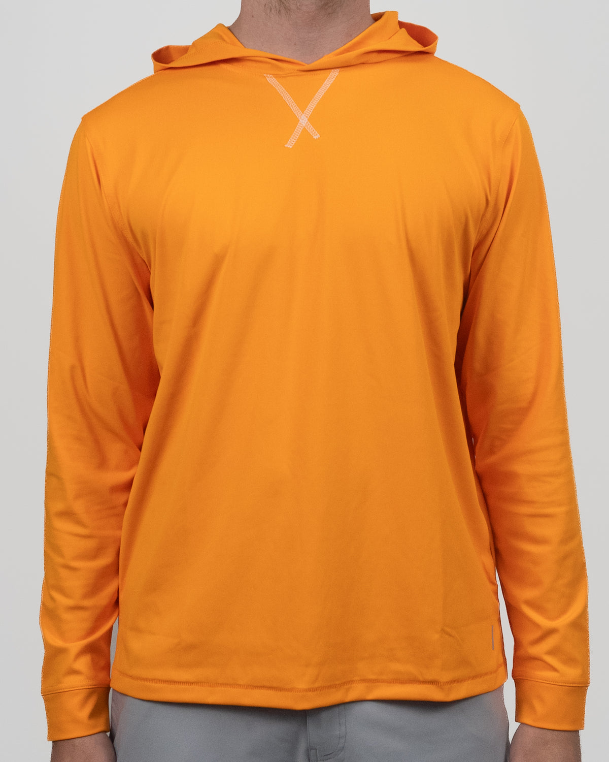 Orange with White Stitch Golf Hoodie