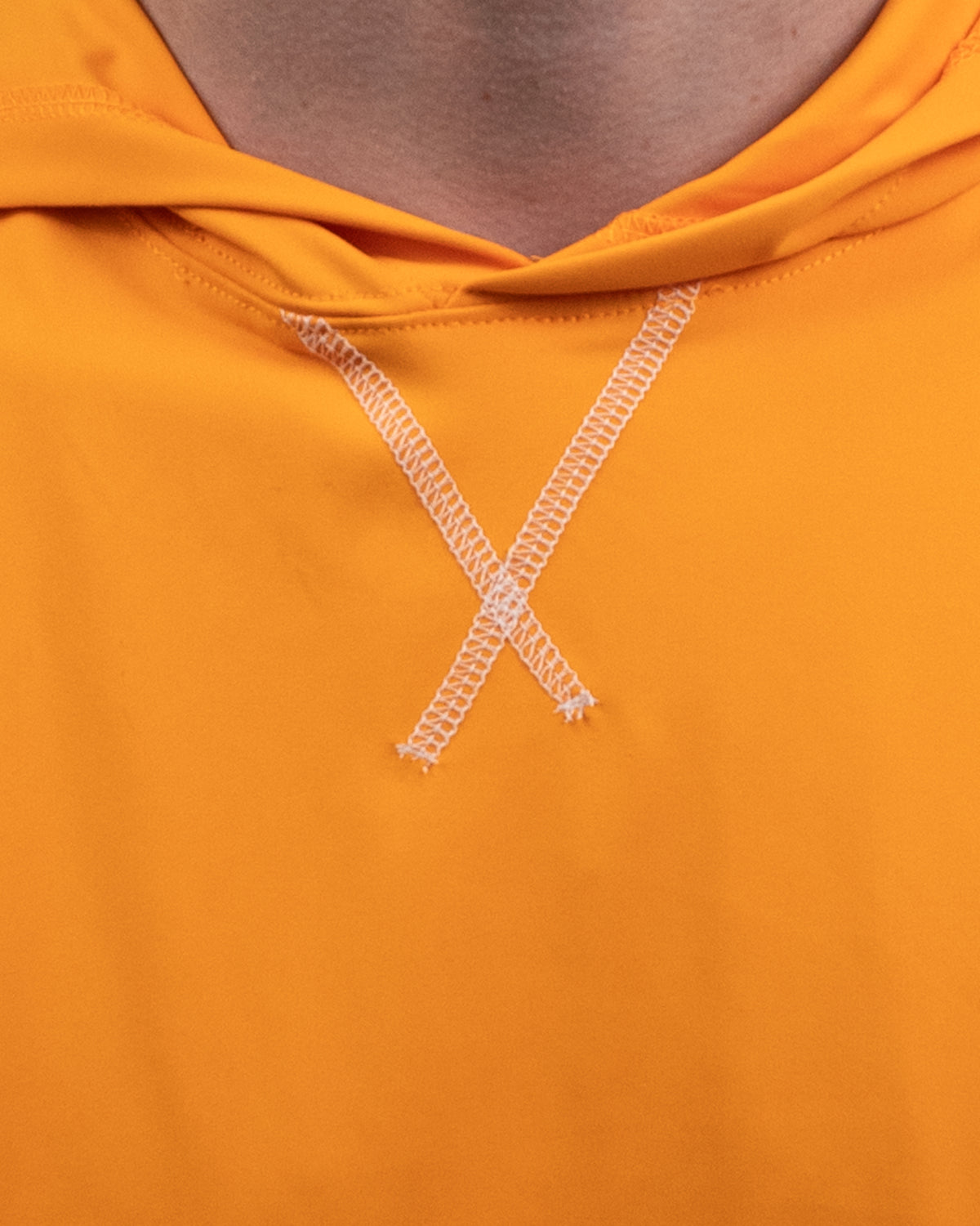 Orange with White Stitch Golf Hoodie