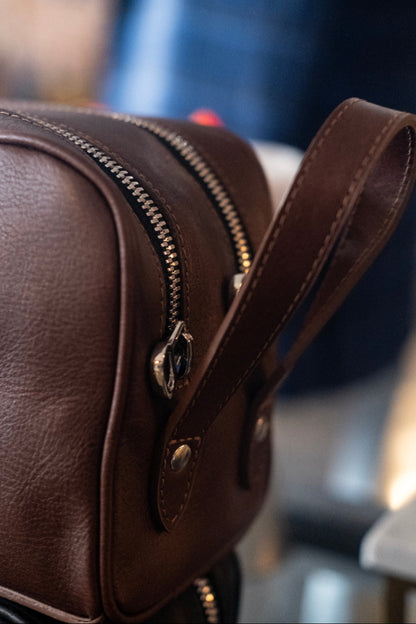 The Mahogany Dopp Kit