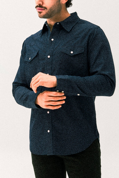Wild West Dark Wash Denim Shirt