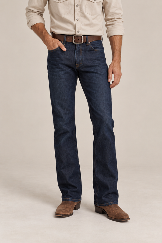 The Boot Cut Dark Wash Denim