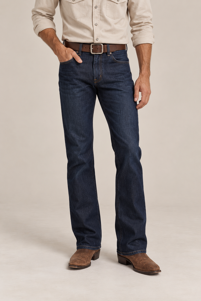 The Boot Cut Dark Wash Denim