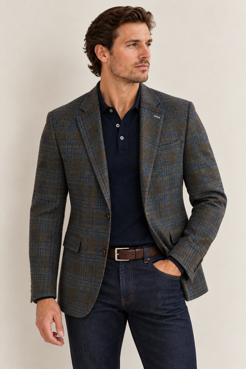 Olde English Moss Wool Blazer