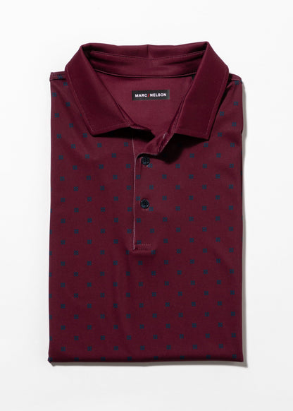 Four Point Golf Polo Burgundy