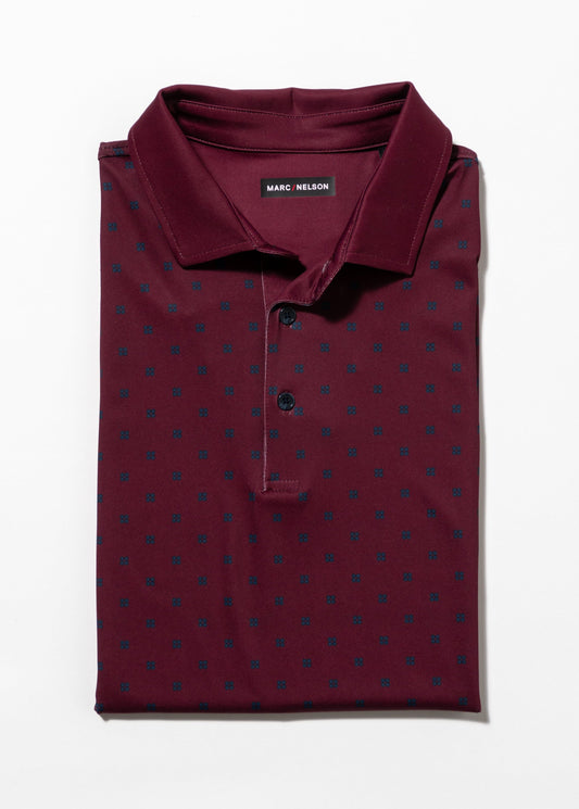 Four Point Golf Polo Burgundy