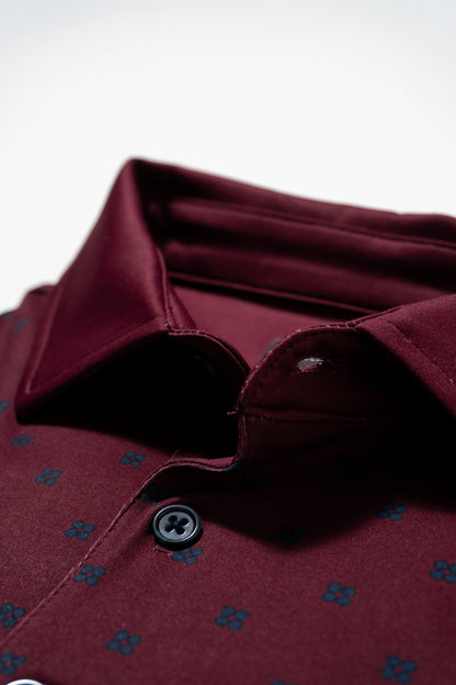Four Point Golf Polo Burgundy
