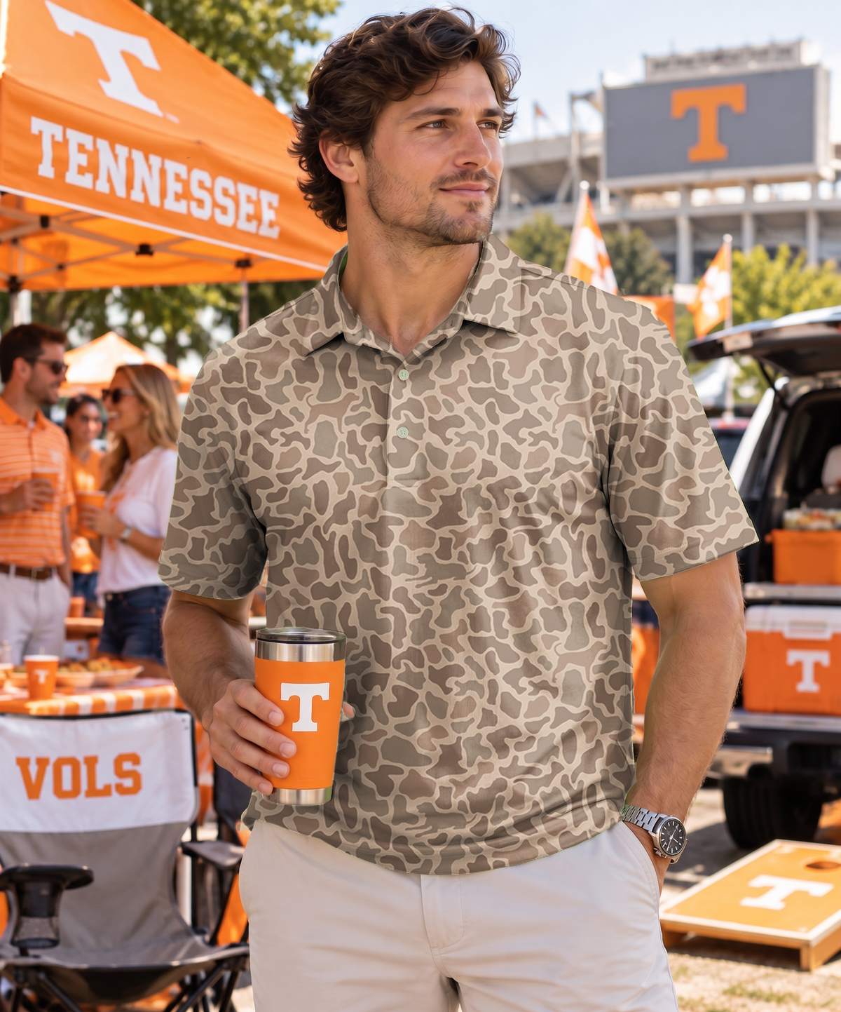 Howlin Hickory Power T Performance Polo