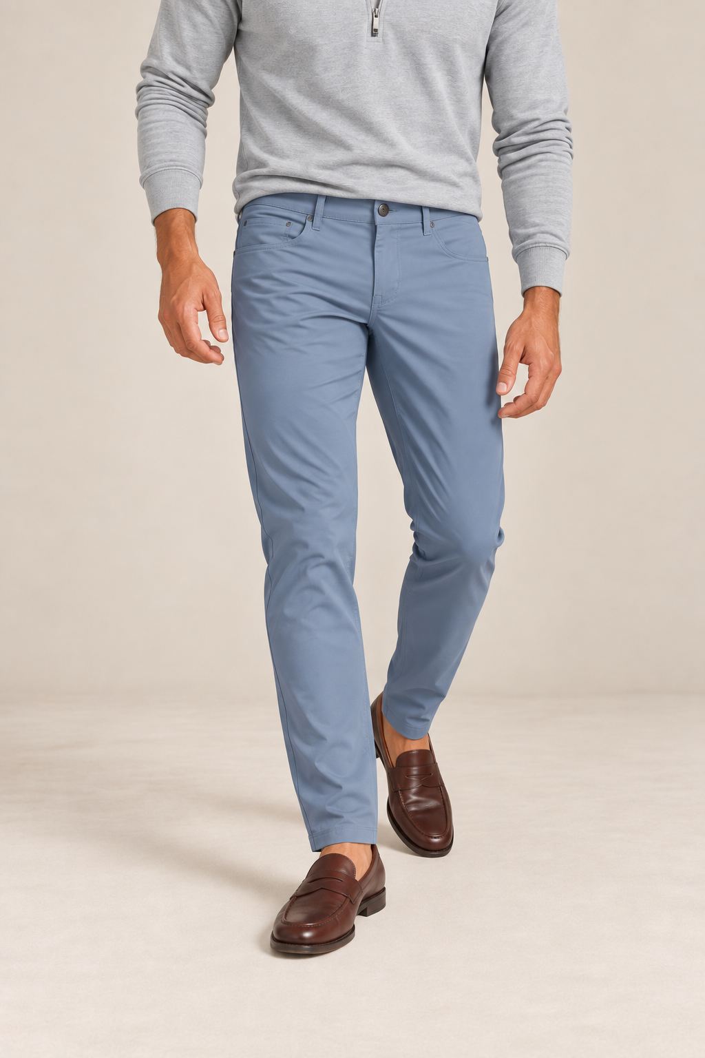The George Hybrid Pant Windward Blue