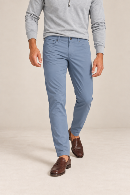 The George Hybrid Pant Windward Blue