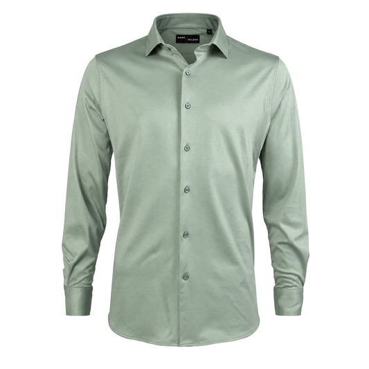 Marc Nelson Long Sleeve Shirt - Sage Green