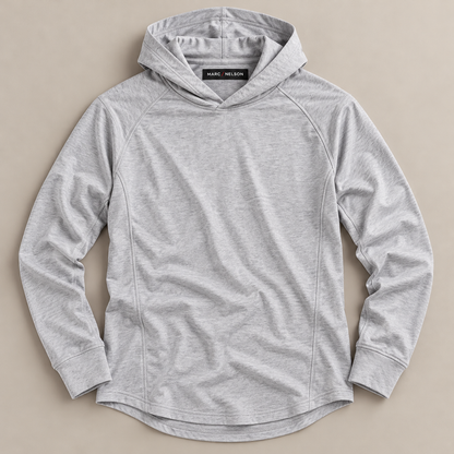 Marc Nelson Brushed Hoodie – Heather Grey