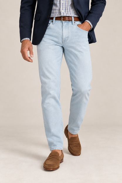 The Nelson Ultra Light Wash Denim
