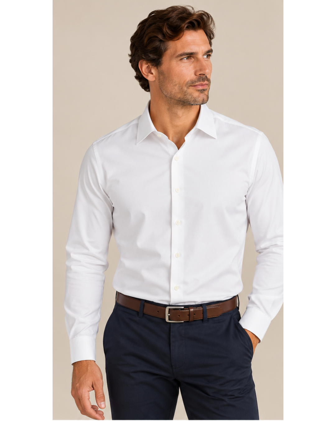Marc Nelson Dress Shirt  - White