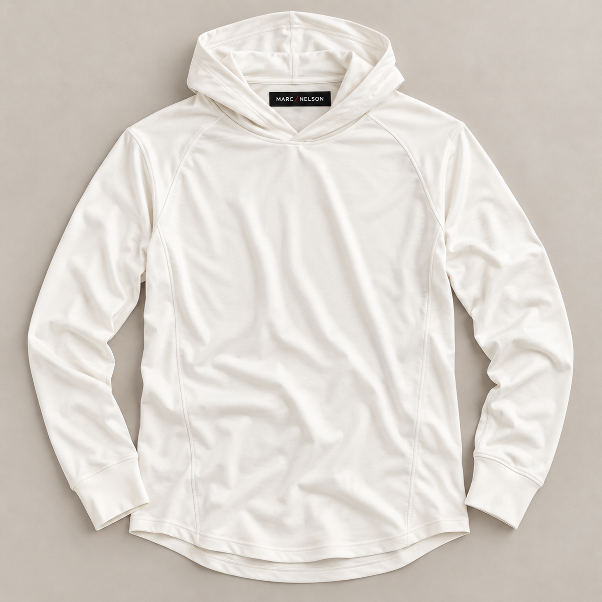 Marc Nelson Brushed Performance Hoodie – Off White