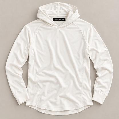 Marc Nelson Brushed Performance Hoodie – Off White