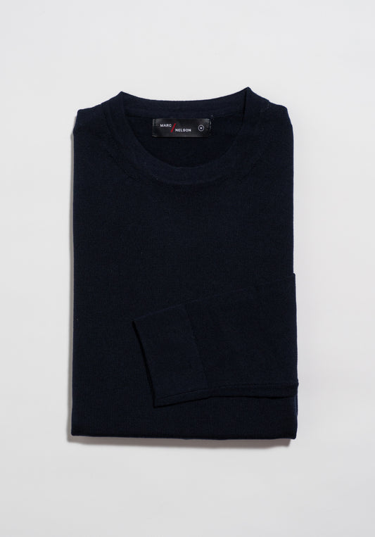 The Merino Wool Crewneck Sweater Navy