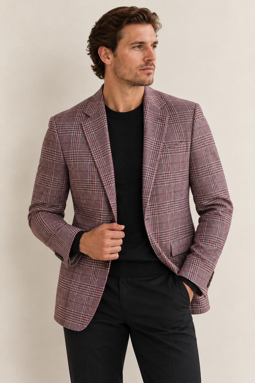 Olde English Plum Wool Blazer