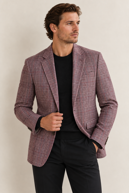 Olde English Plum Wool Blazer