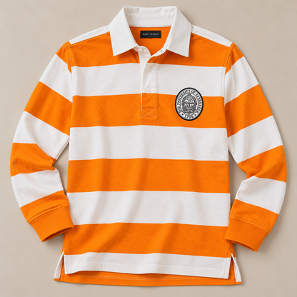 Tennessee Heritage Rugby Shirt – Orange & White Stripe